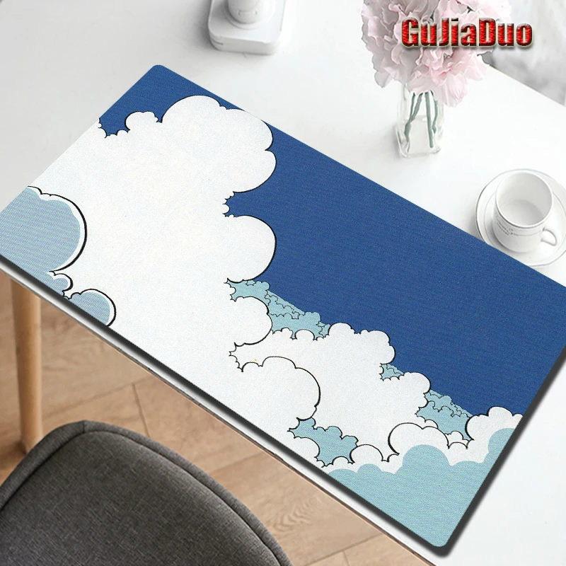 

Cartoon Style Clouds Mange Mouse Pad Gamer Laptop Table Desk Mat Gaming Hoom Accessories Kawaii Anime Minimalism Mousepad Carpet