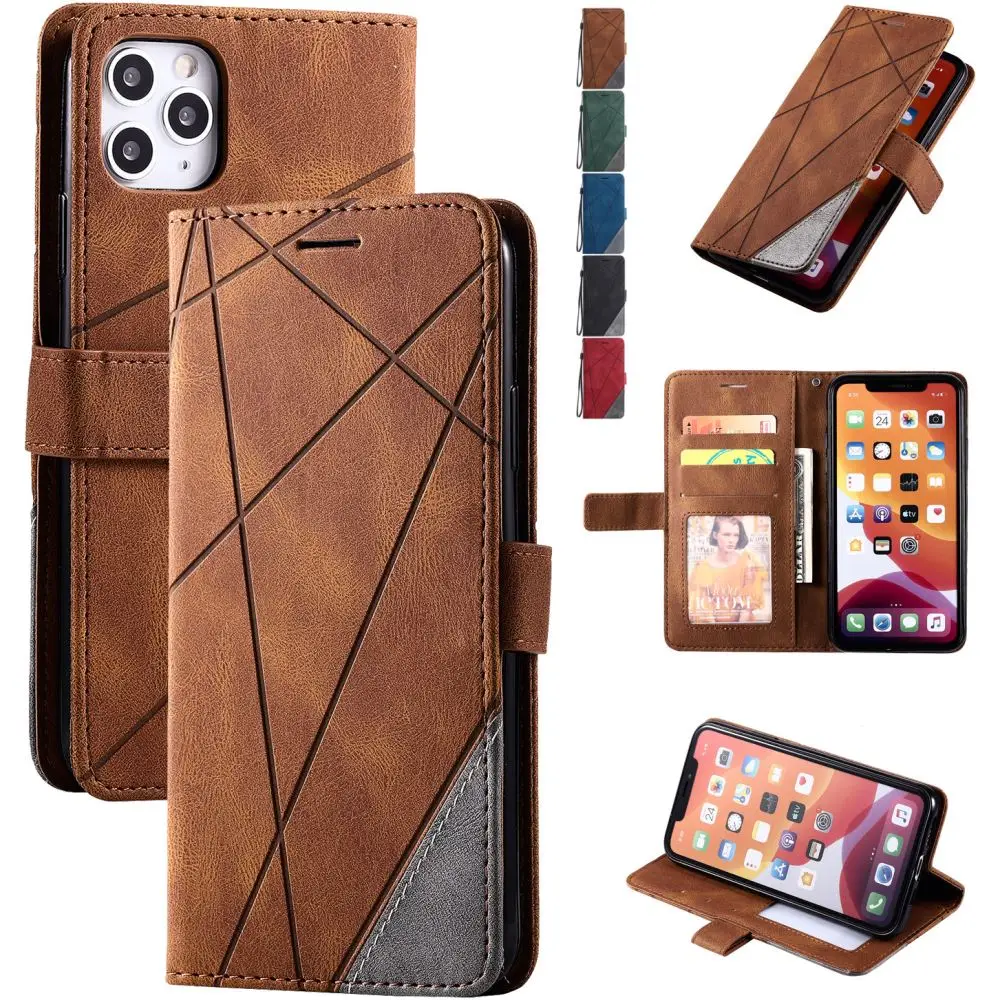 

For Etui Xiaomi Mi 11 Lite 10 Ultra Poco X3 Nfc M3 CC9 CC9E Redmi Note 7 8 9 Pro 7A 8A 9A 9C Leather Flip Wallet Cover Case D21G