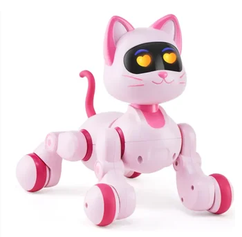 RC Robot Cat Toy for Kid Talking Dancing Touch Remote Control Programmable 1