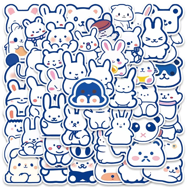 Cute Cartoon Animal Stickers 100 Pcs Trendy Style Stickers Laptop Stickers  Pack Cool Sticker for Pad MacBook Car Snowboard Bicycle Luggage Water Cup