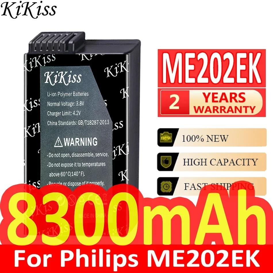 

8300mAh KiKiss Powerful Battery For Philips ME202EK 989803194541 ME202C 453564509341VM Mobile Phone Batteries