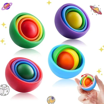 3D Rotation Ball Fidget Sensory Toys Hand Fidget Spinner ADHD Stress Relief 1