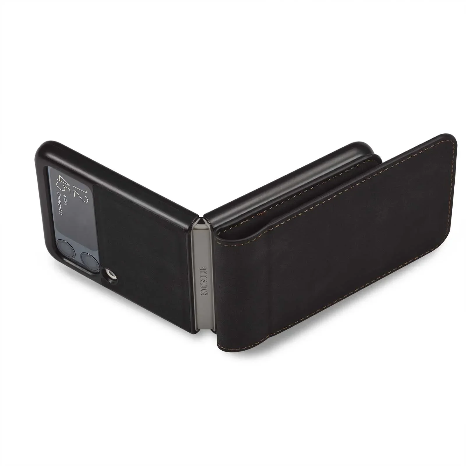 Housse en cuir à rabat Ultra fine pour Samsung Galaxy Z Flip 7 FE 6 5 4 3 Flip7 Flip6 5G, porte-cartes, portefeuille, étui de téléphone magnétique – Image 6