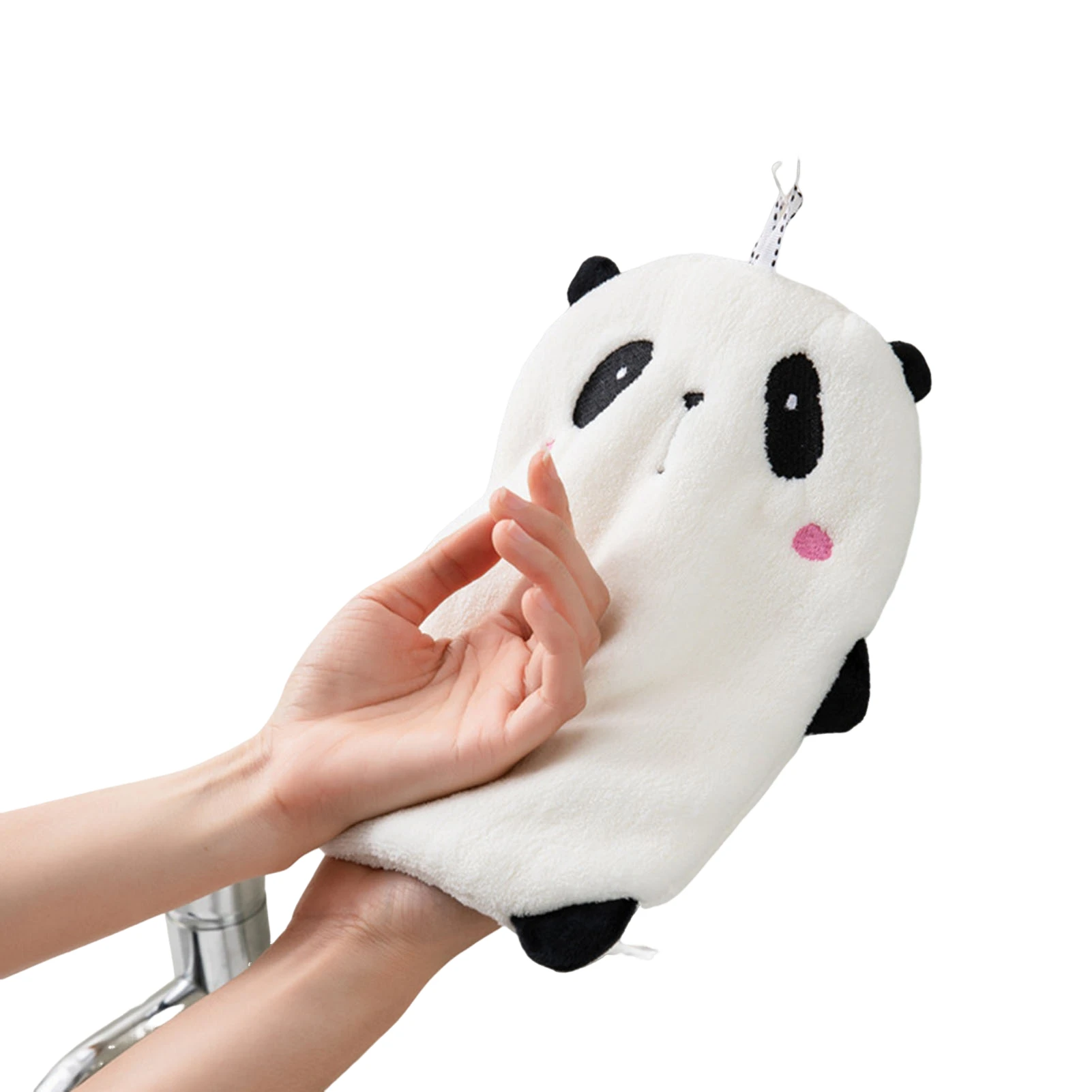 

Cartoon Animal Hanging Hand Towel Premium Soft Coral Fleece Hand Towel for Kids Baby Cleaning Gifts