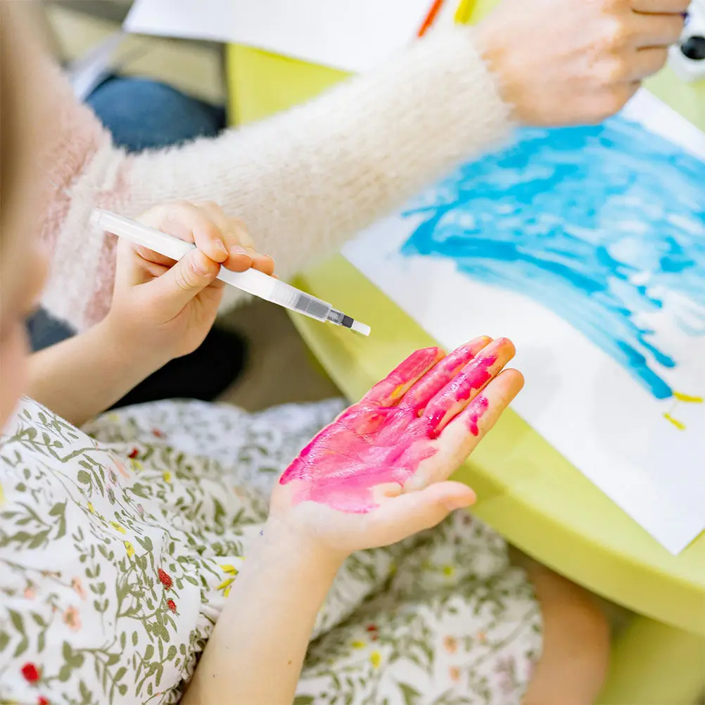 16개입 부풀어오르는 목재 펄프 종이 폼 텍스처 페인팅 키트 교육용 DIY 재미있는 공예 시트