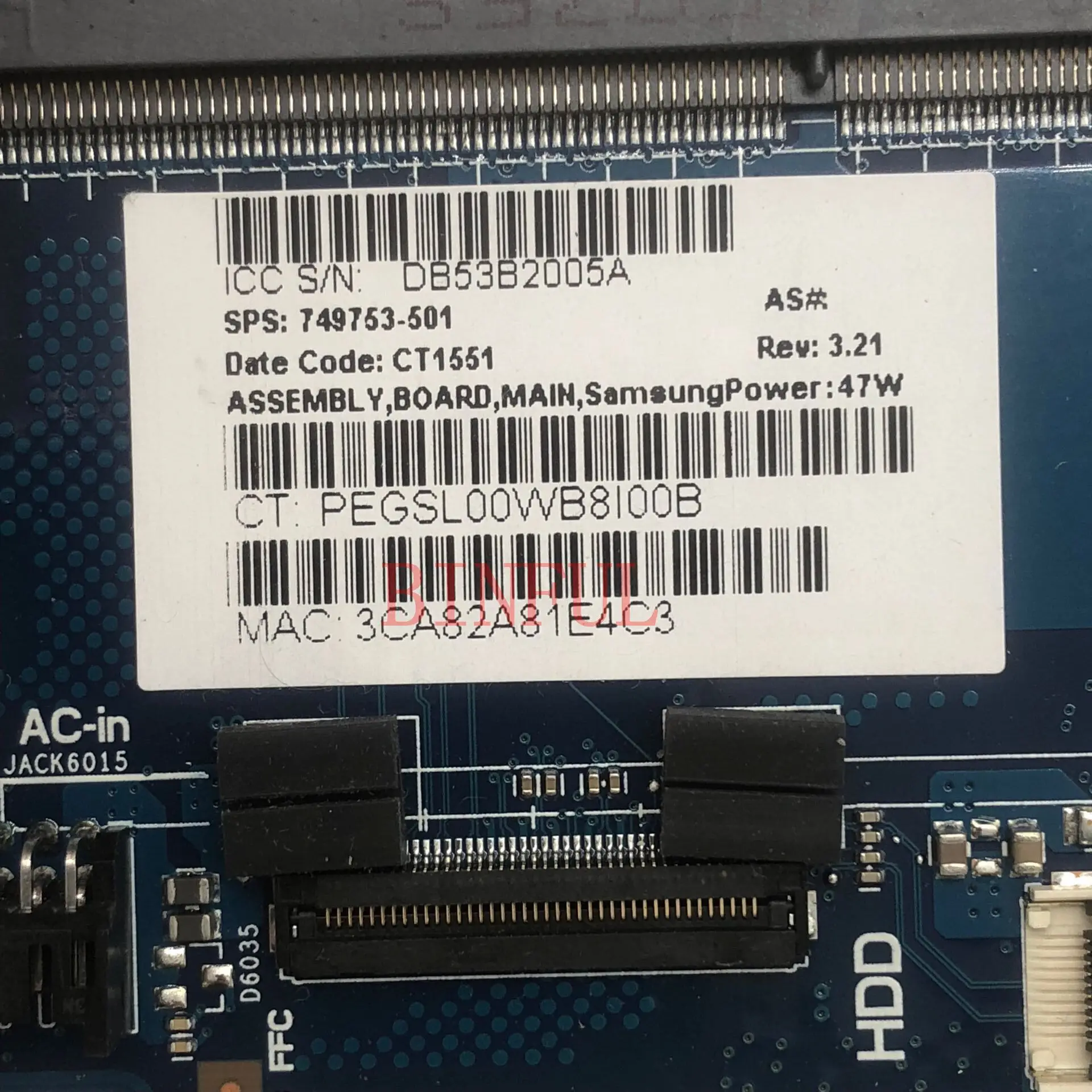 para hp Envy 15 15-j 15t-j000 15t-j100 Laptop Motherboard Hm87 Pga947 840m 2gb 100 Completo Testado 749753001 749753501 749753601 - Imagem 3