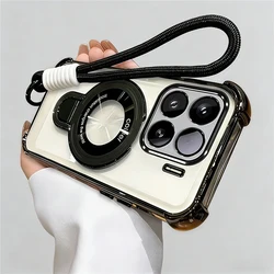 Transparent Shockproof Silicone Phone Case with Rope Lanyard and Stand - Pixel 10 (5)