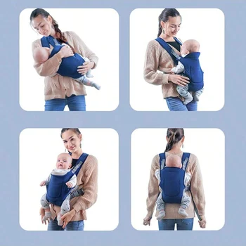 1Pc Baby Carrier Multi-Functional Front & Back Carry for Newborns Perfect for Comfort and Convenience 3