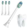 4Pcs Toothbrush Heads White Replacement Toothbrush Heads Plaque Defence Toothbrush Brush Head for Philips Sonicare C2 Optimal 6