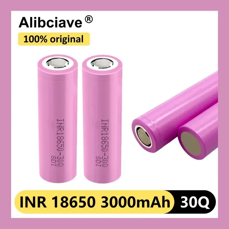 

100% оригинальный новый INR18650 Аккумулятор 3,7 в 18650 3000 мАч INR18650 30Q литий-ионные аккумуляторные батареи