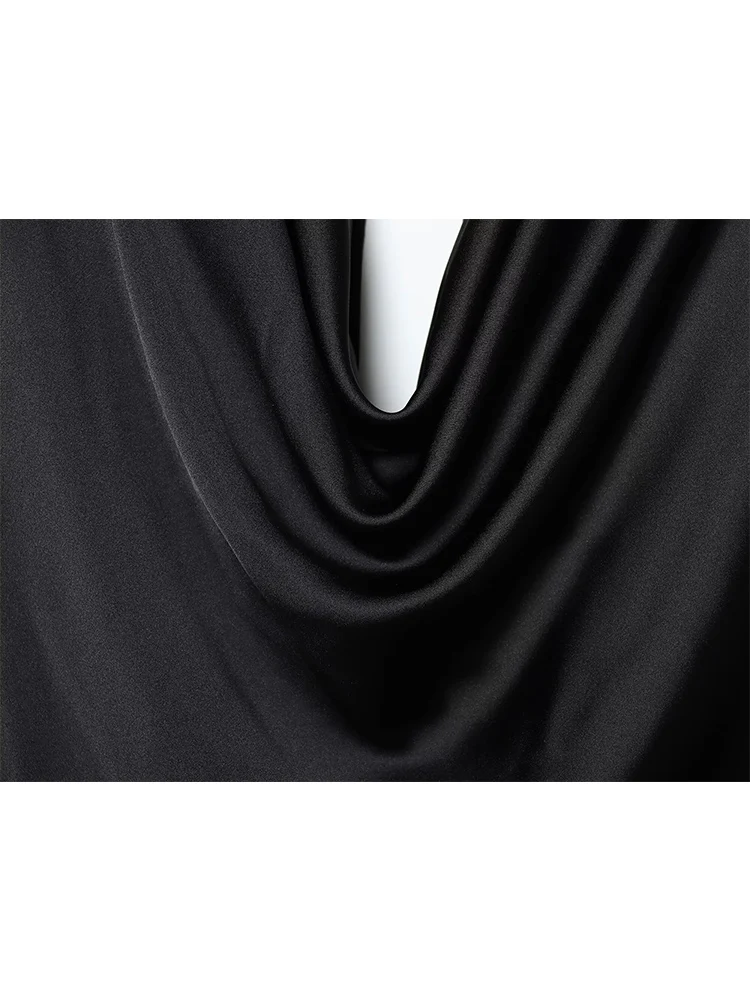 Women Elegant Mini Dress Sexy Swinging Collar Solid Long Sleeve Night Clubwear Lace Up Streetwear Fashion New Lady Clothes