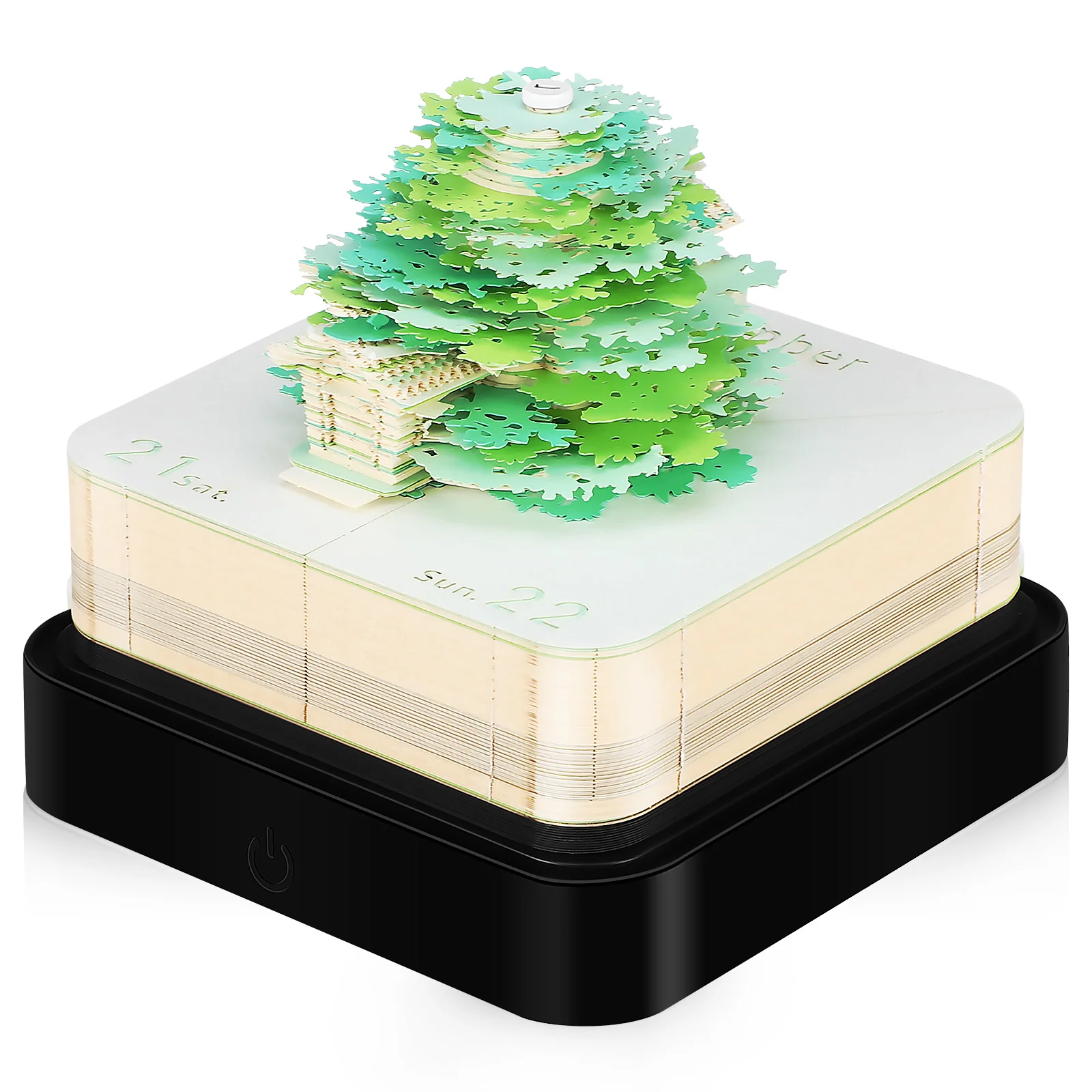 Paper Sculpture Model Three-dimensional Note Desk Calendar 24 Years (Treehouse-Green-2024 English Calendar) paper sculpture model three dimensional note desk calendar 24 years treehouse green 2024 english calendar