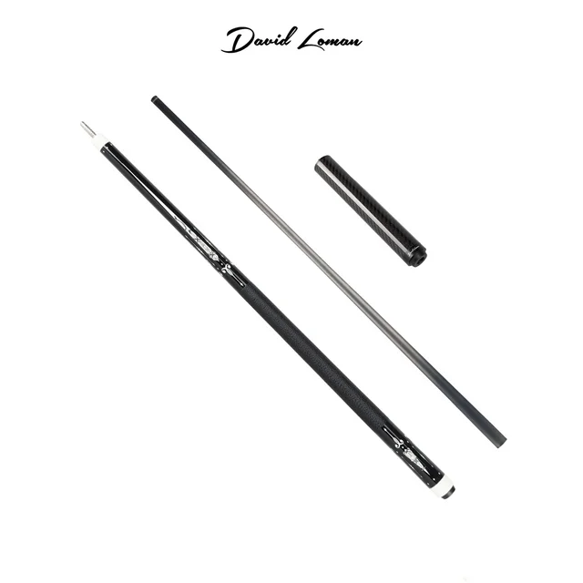 David Loman 58" Professional Carbon Fiber Billiard Pool Cue Stick 10.5/11.5/13mm + Extender 1