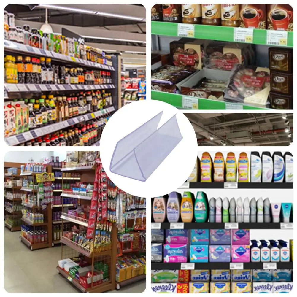 30-Pack Tag Holders Wire Shelves Transparent Ticket Price Tag Holders Easy Wipe Clean Sustainable Display Solution