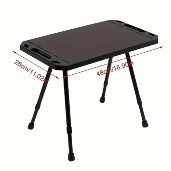 1pc Outdoor Camping Folding Stool, Lightweight Stool Aluminum Stool With Storage Bag, For Fishing Camping Picnic 6