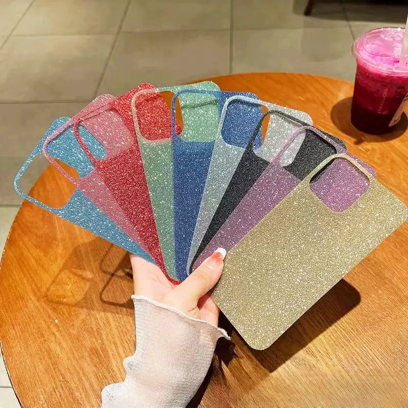 Luxury DIY Glitter Phone Case with Flash Stickers - Thin Cover Accessory