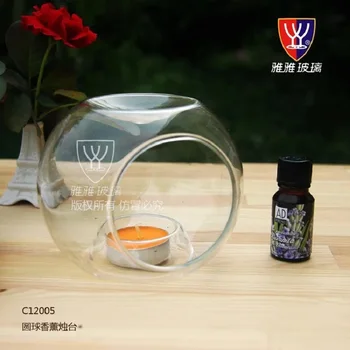 Nordic Glass Candle Holder Essential Oil Fragrance Modern Concise Aroma Burner Home Wedding Decoration