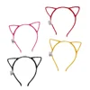 4 Pcs Cat Ear Hair Hoop Glitter Headband Cosplay Costume Kit LED Delicate Embellished 4