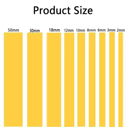 1Rolls 18-50m Model Masking Tape DIY Yellow Masking Tape Width 2/3/6/8/10/12/18/30/50mm - Image 2