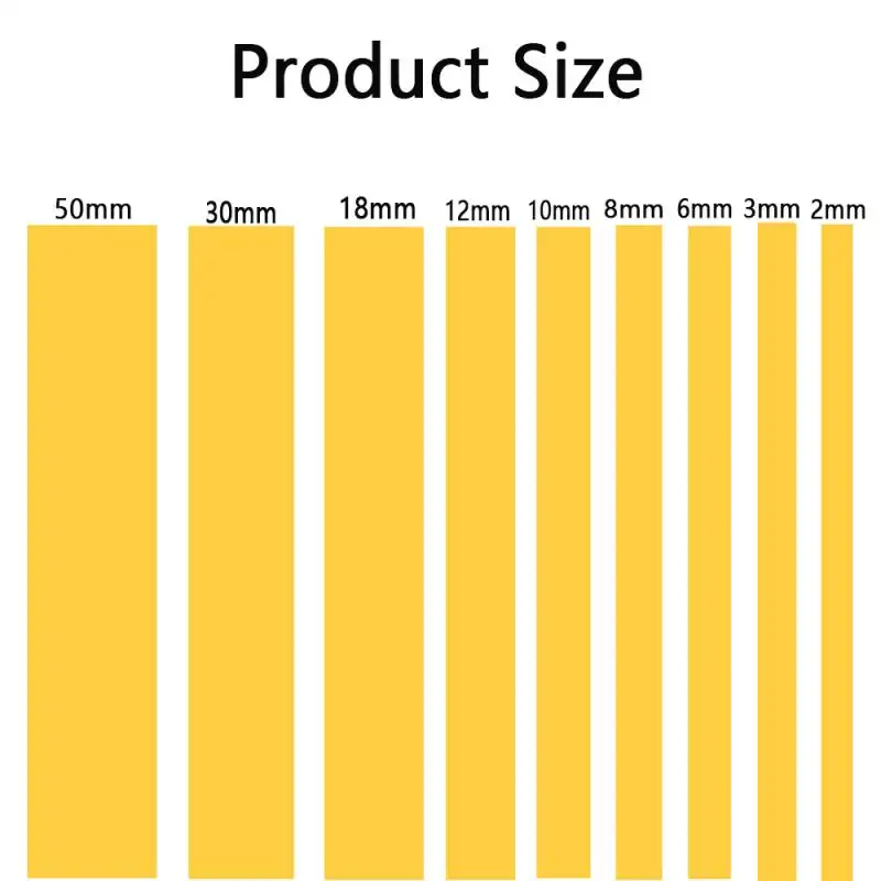1Rolls 18-50m Model Masking Tape DIY Yellow Masking Tape Width 2/3/6/8/10/12/18/30/50mm - Image 2