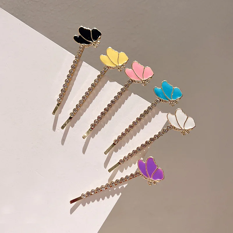 Set of 6 Stylish Hair Clips with Alloy Material for Women, Mini Hairpins Clips Design for Thin and Thick Hair With duckbill clip