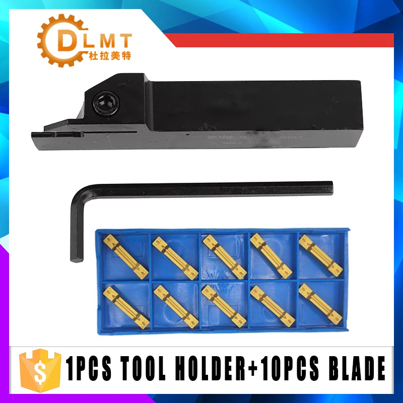 Grooving Tool Holder Carbide Grooving Inserts 10PCS