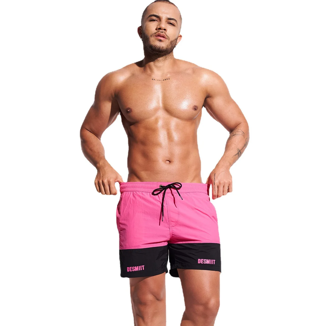 

JD28 pink green sexy men beach shorts pool swimming men swimsuits swim briefs bikinis new summer surf sports men swimwear