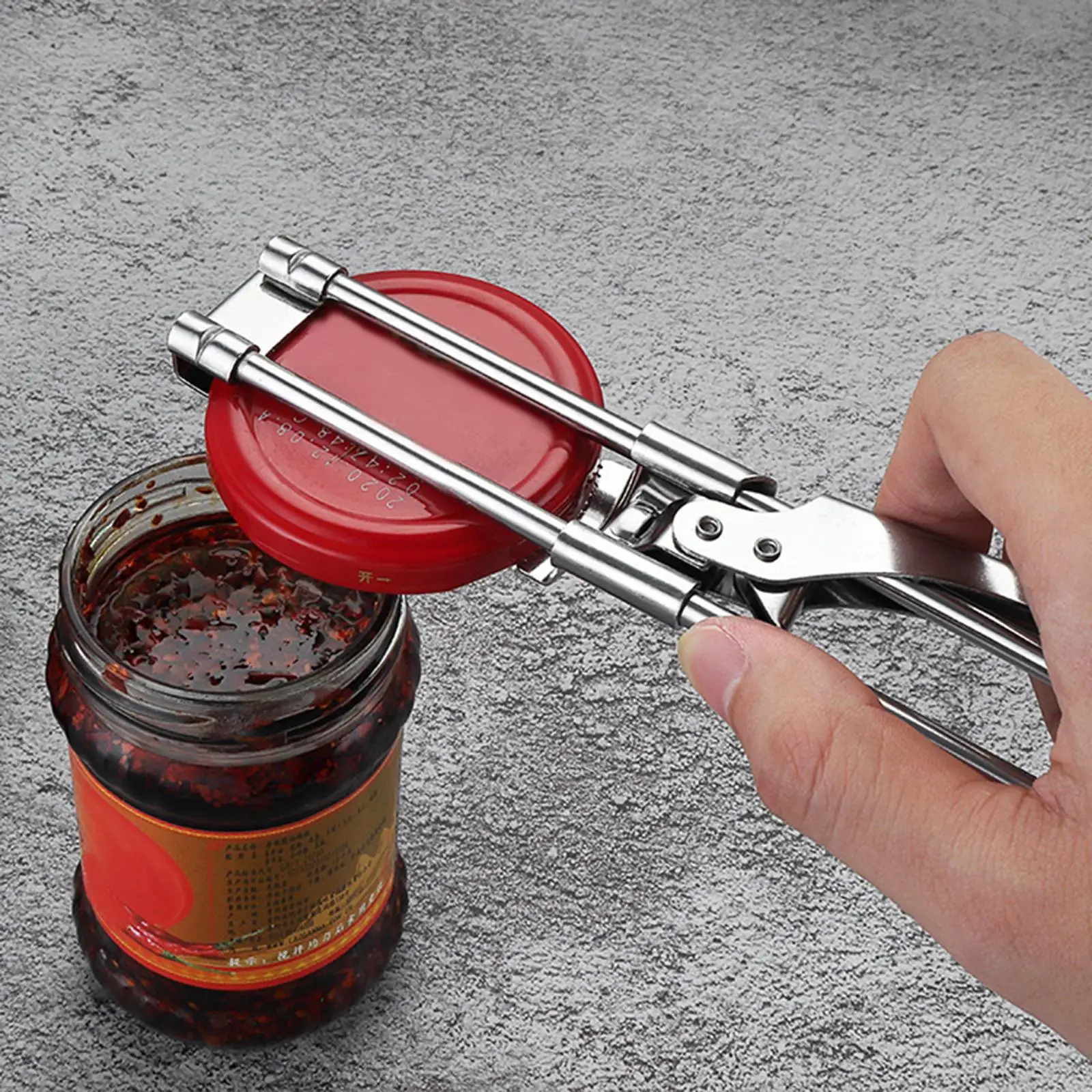 Manual Can Opener Jar & Bottle Opener Heavy Duty Adjustable Fastener Anti Ergonomic Grip Effortless for Drinking Cans Jar