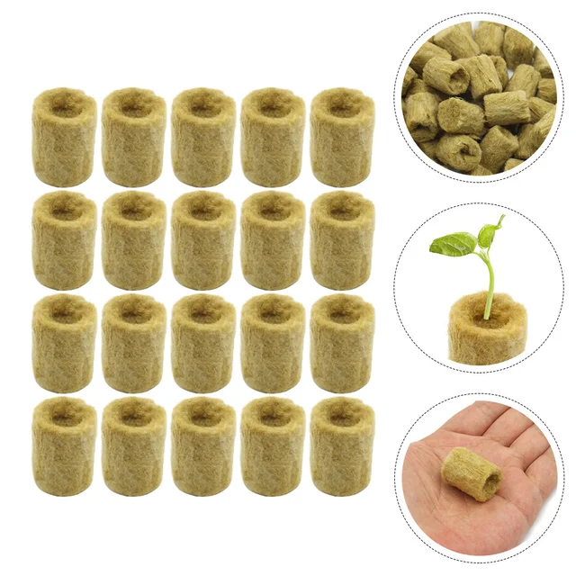 50 Dcs Phyto Stoneugool Grow Cockes Rock Gyapjú Indító Hidroponikus Mini Blokkok Lakosztály Leelõzõ Táptalaj - Image 6
