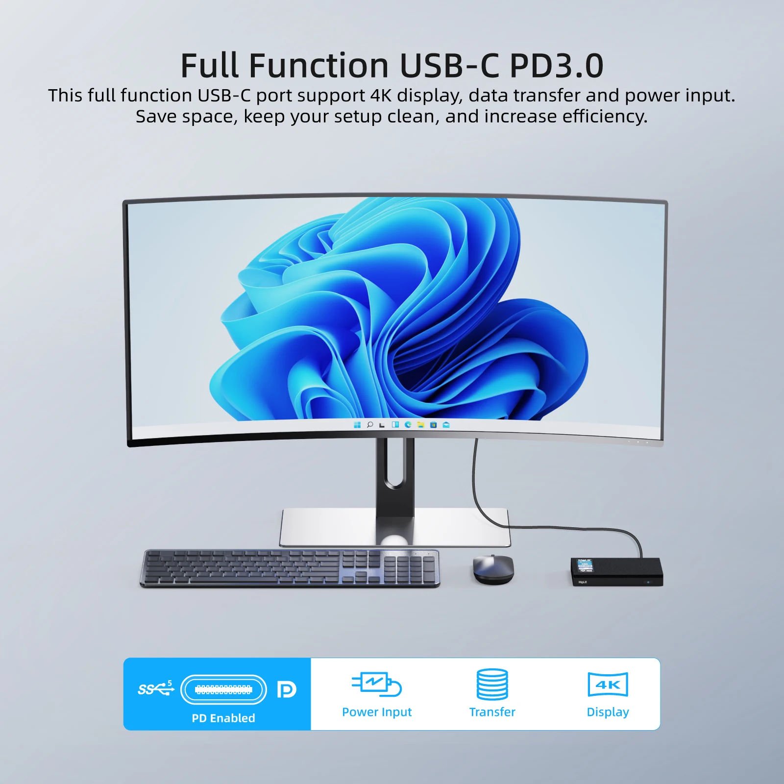MeLE Quieter 4C 슬림 N100 미니pc 컴퓨터 Windows11 Pro 12th Alder Lake 16GB 512GB 마이크로컴퓨터 HDMI USB-C 디스플레이 포트 1.4 WiFi5 BT5.1