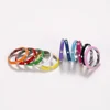 2024 New enamel handmade drip oil ring, high-end rainbow eternal stackable, women's wedding party engagement jewelry gift 3