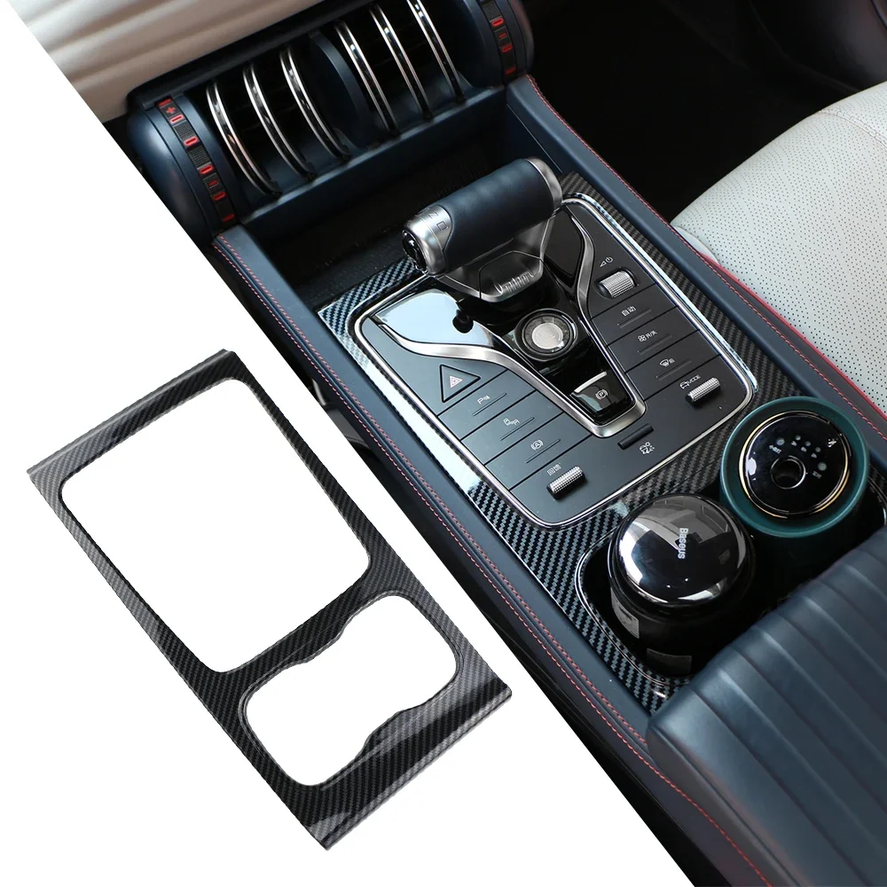 Per BYD ATTO 3 ATTO3 2022 2023 2024 Car Center Console Pannello del cambio Portabicchieri Copertura Trim Accessori - immagine 3