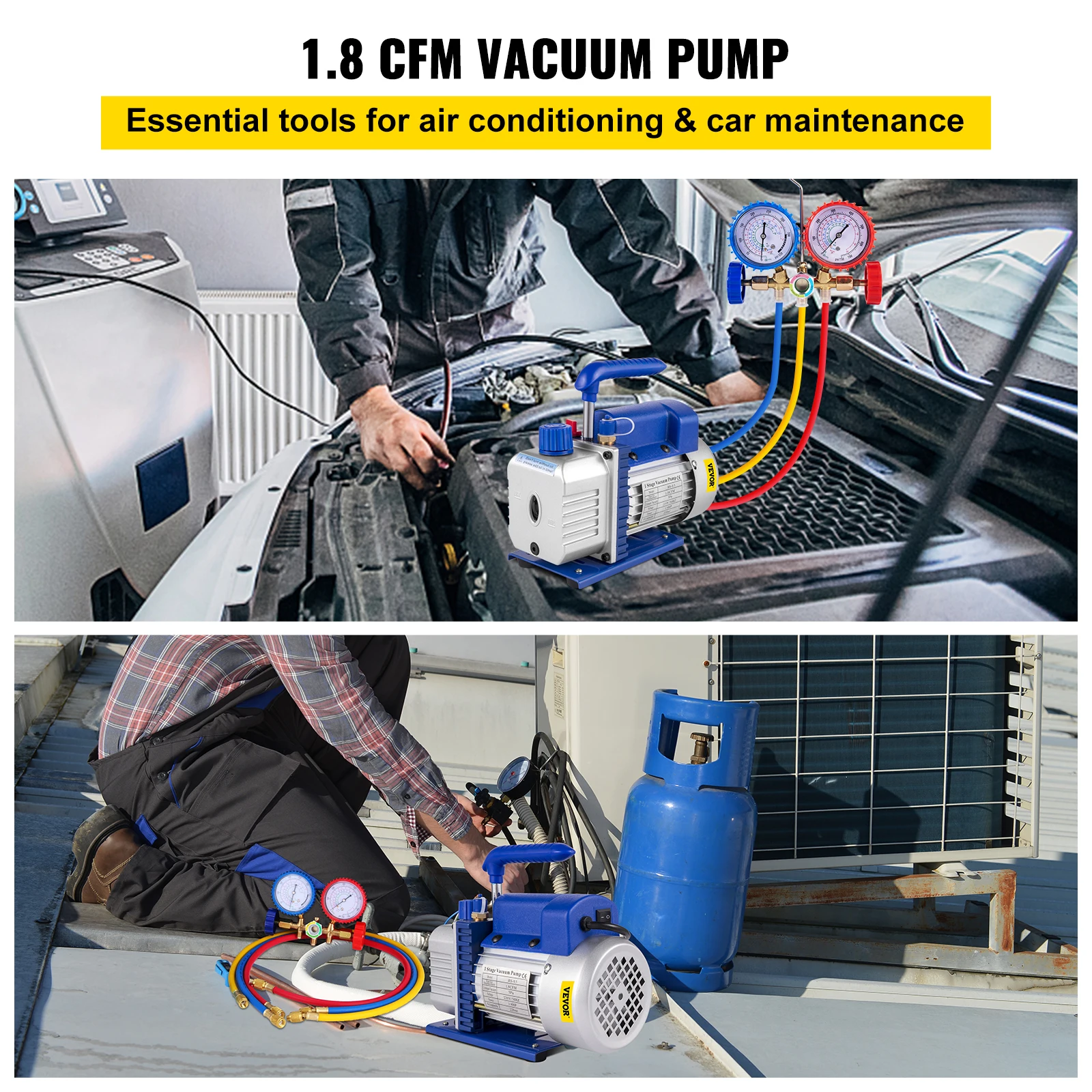 VEVOR ø   ð 1/3 1/4 HP , A/C , ޴  , 1.8-4.8CFM