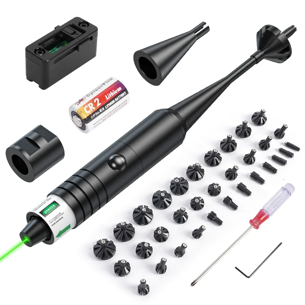 Tactical Green Laser Collimator Sight Kit Parallel Calibration Hunting Point Sight for Rifle Pistol Full Caliber Compatible red dot sight