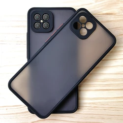 Matte Translucent Silicone Bumper Armor Case for Honor X6 4g (Black)