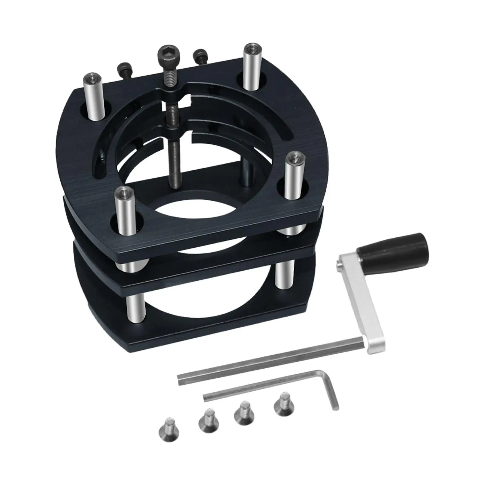 

Router Lift Router Table Lift Systems with Stainless Steel Support Rod Firm Milling Liftable Plunge Base for 64mm to 66mm