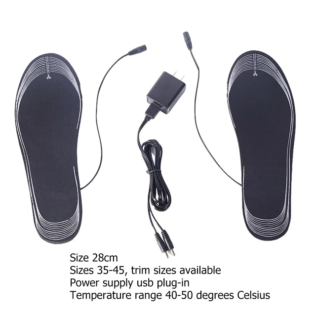 1 Pár Termikus Talpbetét Férfi Férfiak Láb Melegítő Pad Téli Meleg Usb Elektromos Fűtött Talpbetétek Kültéri Vadászathoz Horgászni Túrázáshoz - Image 6