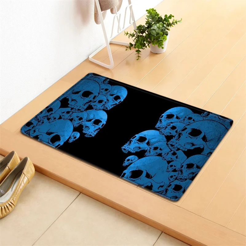 Polyester Mat Vortex Clown Trap Visual Non-slip Floor Mat Carpet Living Room Halloween Decoration Door Horror Carpet 70%