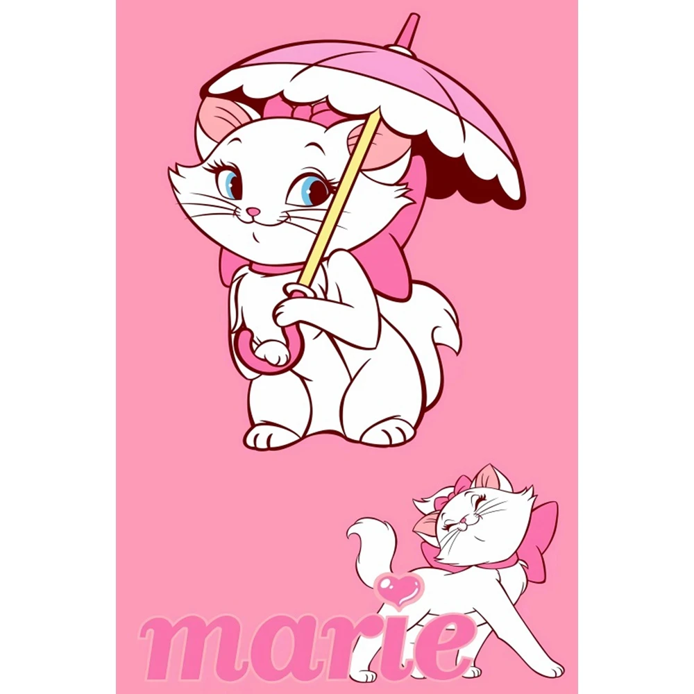 Gatinha Marie e Gato Preto: O Fundo Perfeito para Festa de Bebê,  Aniversário e Fotografia Temática, image size:1000x1000