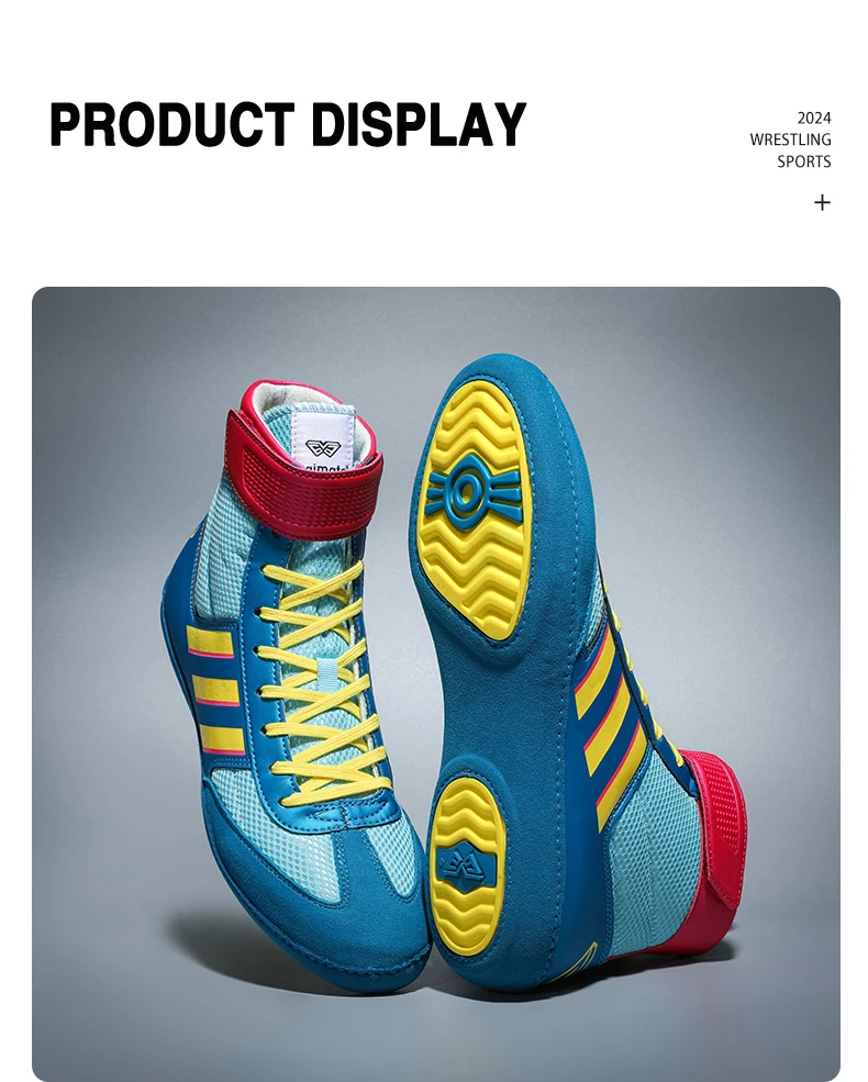 Description Picture 3 of itemMen Wrestling Shoes Classic Fitness Adult Training Breathable Boxing Shoes Fighting High Quality Comfortable Wrestling Boots