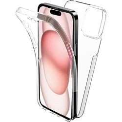 360° Full Body Clear Hybrid Phone Case - Slim & Durable Silicone Cover for iPhone 12 Mini(5.4