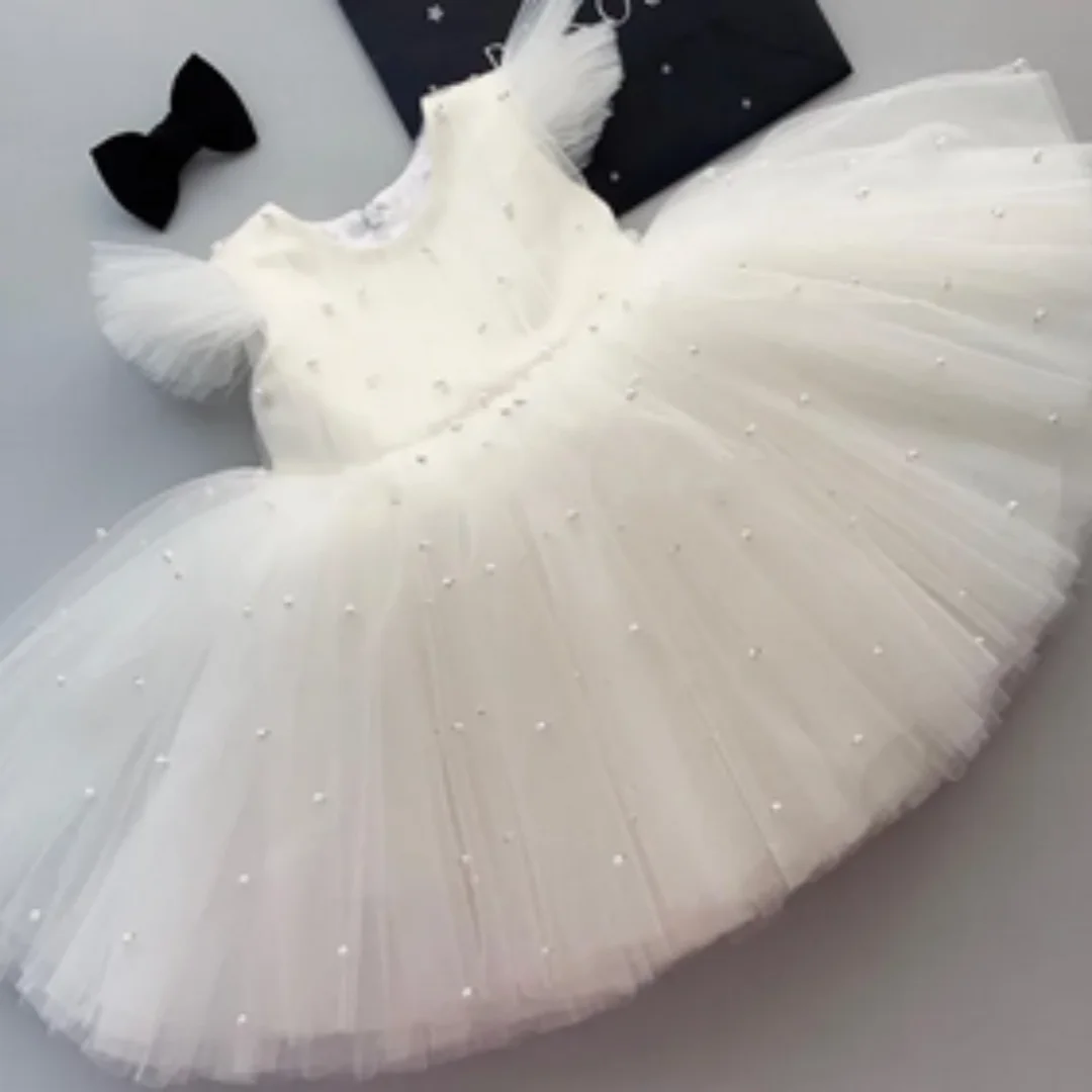 

Flower Girl Dresses For Wedding Lace Floral Tiered Skirts Girls Pageant Dress Kids Birthday Party Gowns