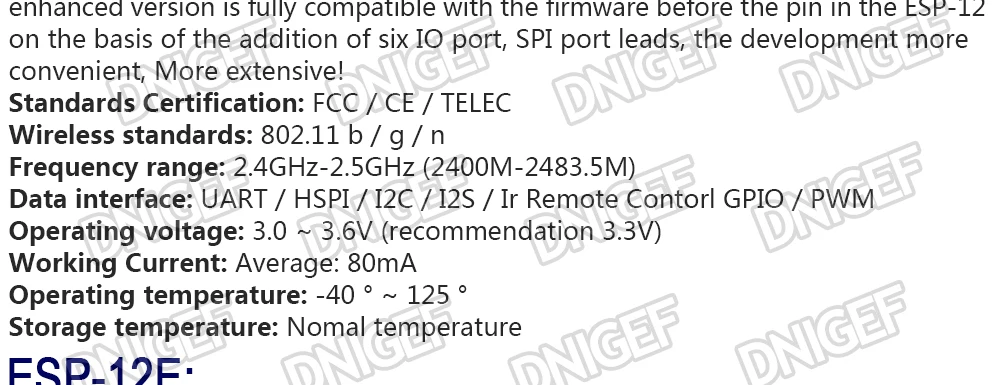 Moduł bezprzewodowy WIFI ESP8266 ESP-12F ESP-12E ESP-12S ESP-07 seryjny Model WIFI ESP-12E aktualizacji pilot zdalnego ESP12F ESP12 4M Flash IOT 13 S11451b906e4a49a5b8755025107c3426X Moduł bezprzewodowy WIFI ESP8266 ESP-12F ESP-12E ESP-12S ESP-07 seryjny Model WIFI ESP-12E aktualizacji pilot zdalnego ESP12F ESP12 4M Flash IOT