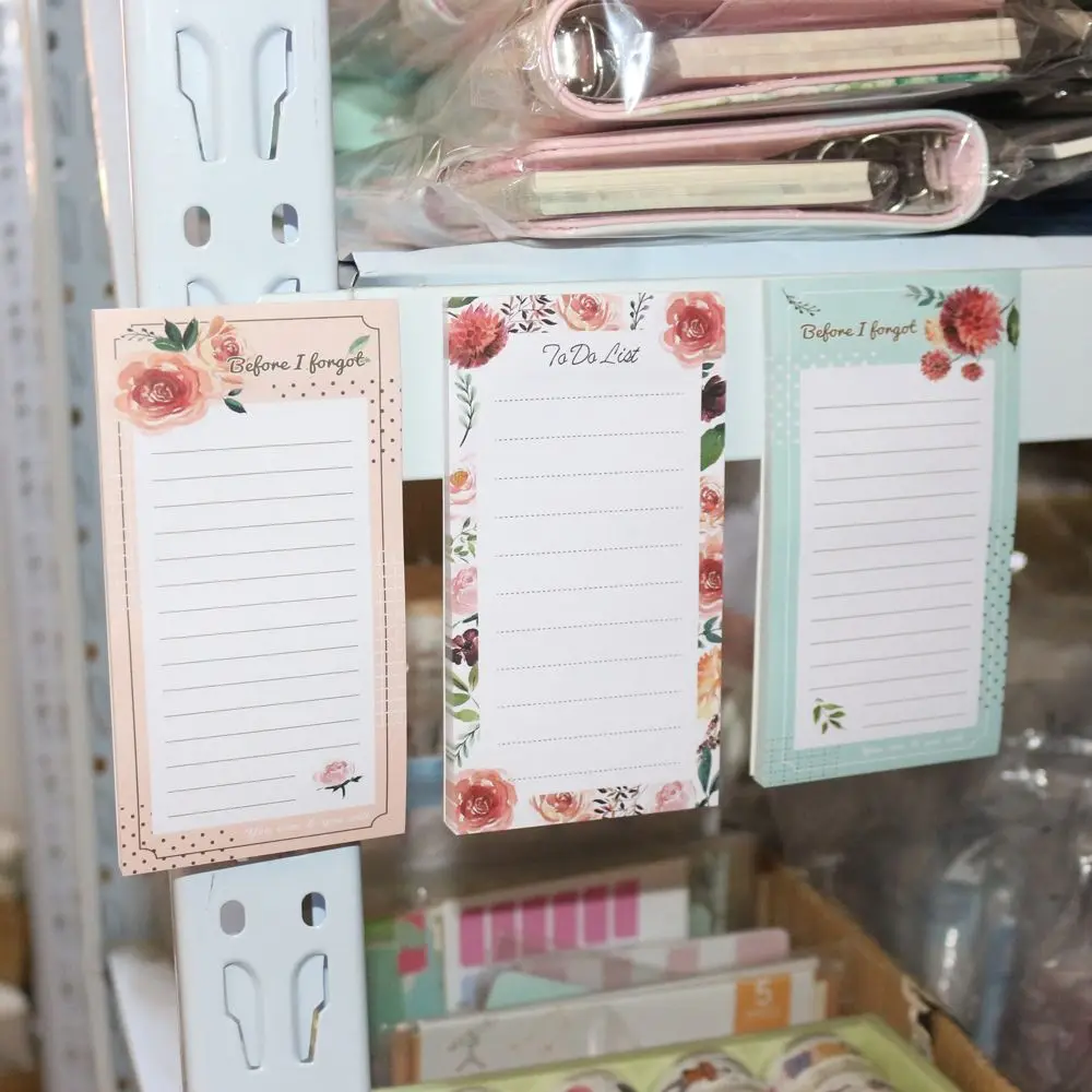 Flower Sereise To Do List Refrigerator Memo Magnetic Note Pad Fridge Memo Pad Grocery Shopping List Pad Magnetic Notepads