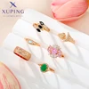 Xuping Jewelry Fashion Charm Mixed Rings Group Popular Rings for Women Gold Plated Party WeddingGift 1
