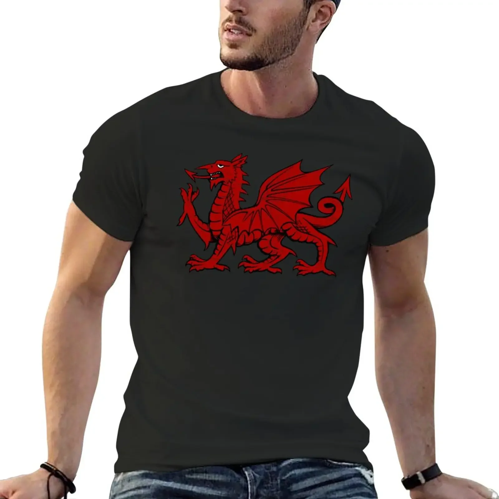 

Might of the Dragon T-Shirt oversizeds summer top funnys fitted t shirts for men