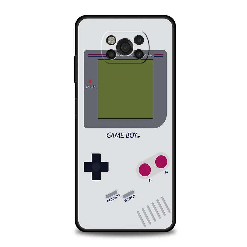 Vintage GamePad Design Black Phone Case – Retro Gaming Style Cover