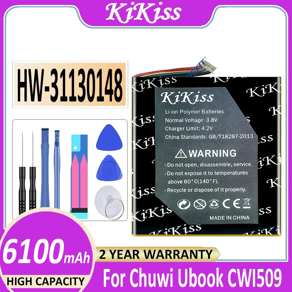 

KiKiss Battery HW-31130148 H-31130148P (CWI509) 6100mAh For Chuwi Ubook CWI509 Tablet PC 7-wire Laptop Bateria