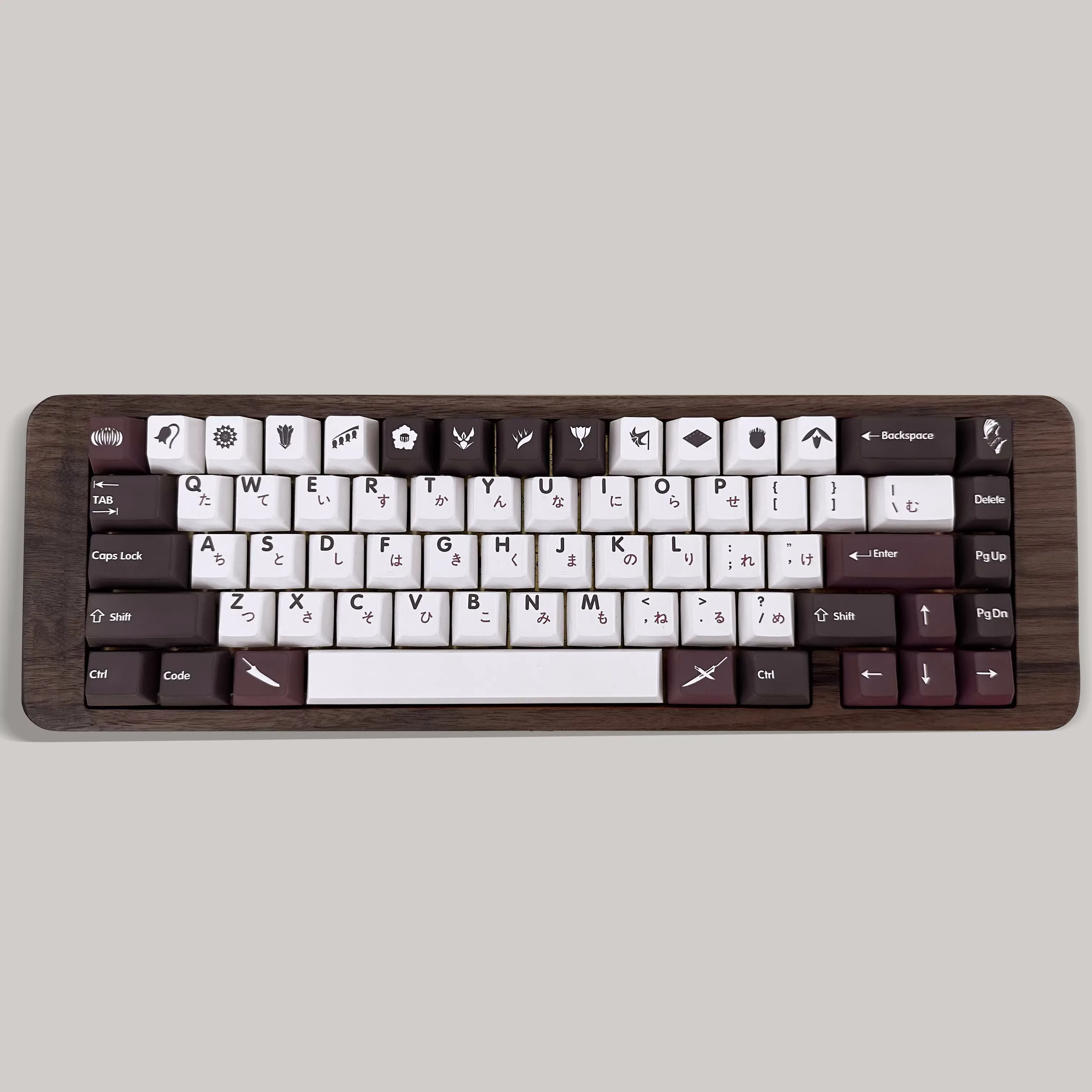 Conjunto Bleach Keycaps Pbt Dye Subbed Key Caps para 61 64 68 84 96 104 Layout Mecânico Teclado Cherry Perfil Keycap 1