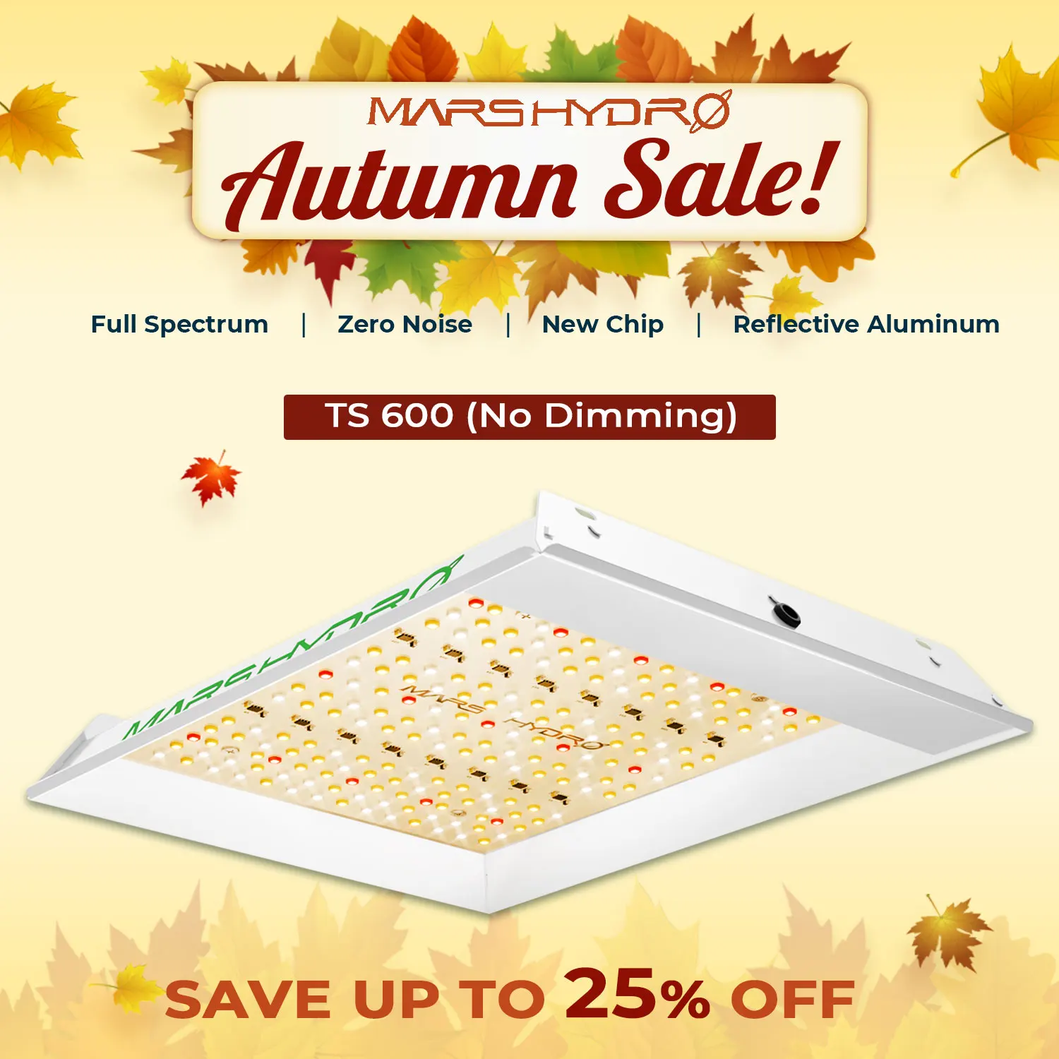 Mars Hydro TS 600 LED Grow Light Full Spectrum